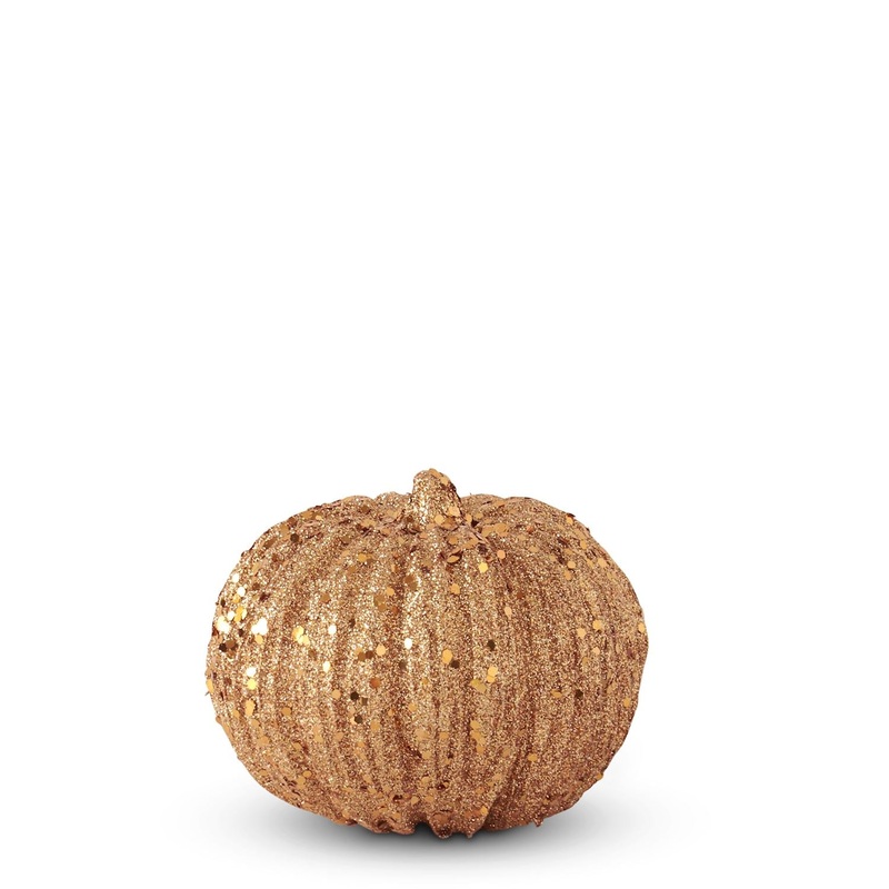 Orange Glitter & Sequin Pumpkin, 4