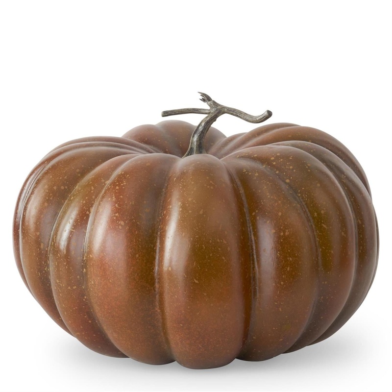 Orange & Green w/Light Orange Speckles Pumpkin, 12.75