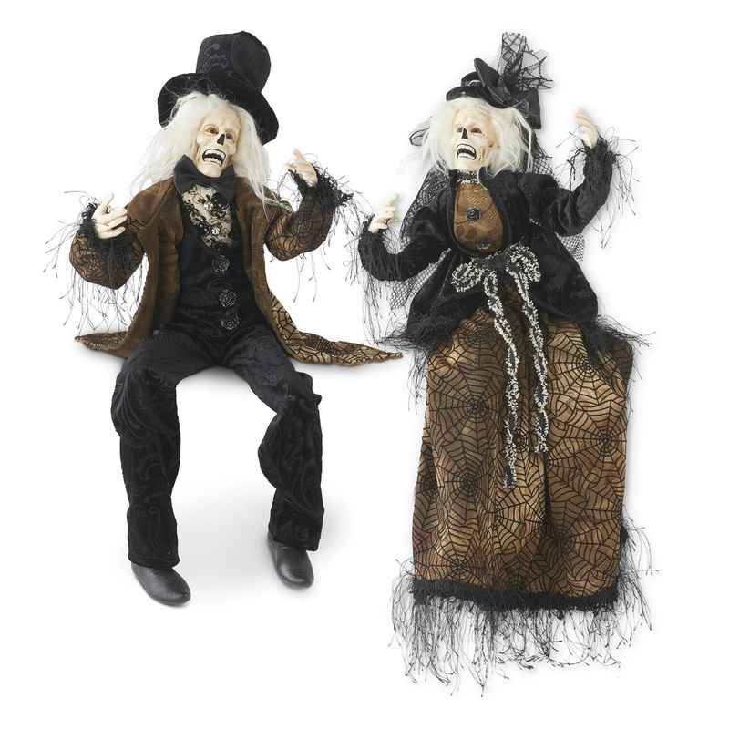 Posable Sitting Halloween Zombies (Set of 2)