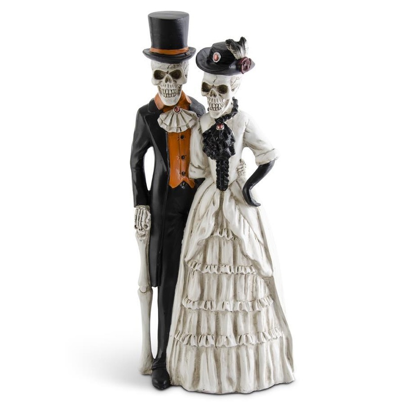 Resin Formal Dressed Skeleton Couple, 17