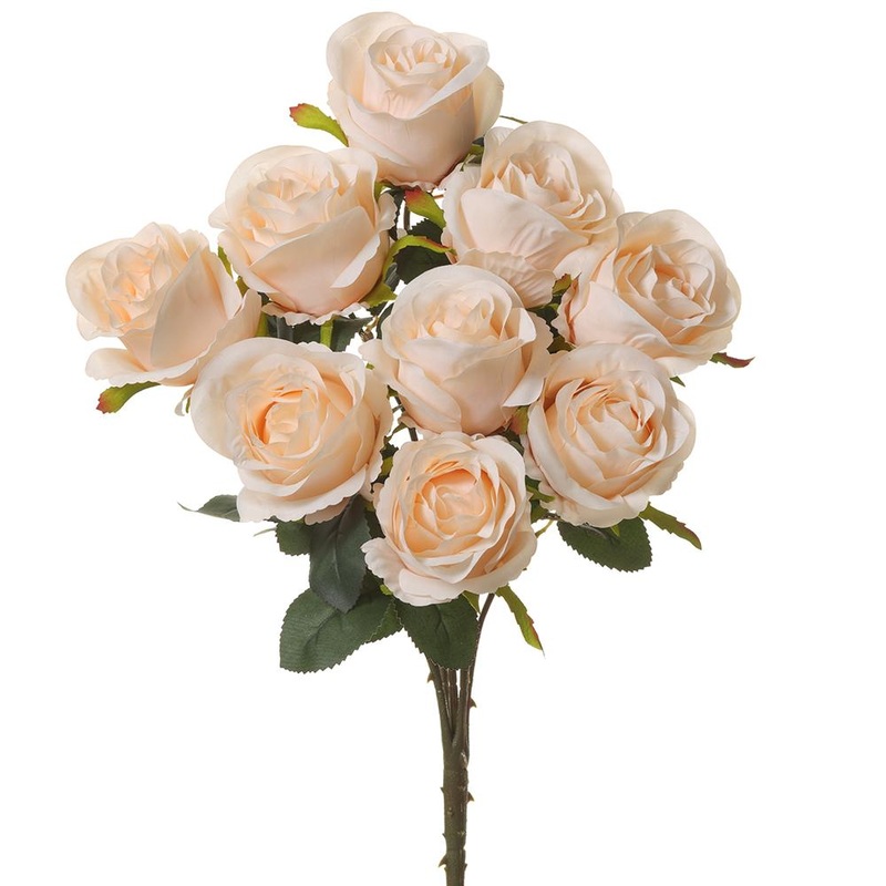 Rose Bush (Soft Peach), 17.5