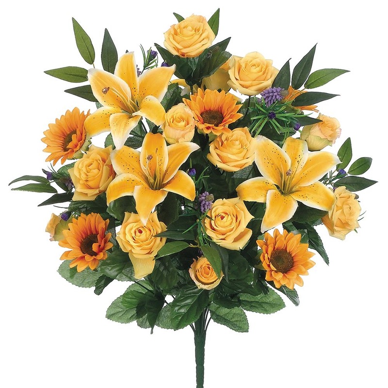 Rose, Lily & Sunflower Bush, 23
