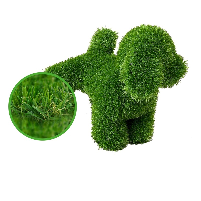 Artificial Turf Animal Topiary Green Peeing Dog