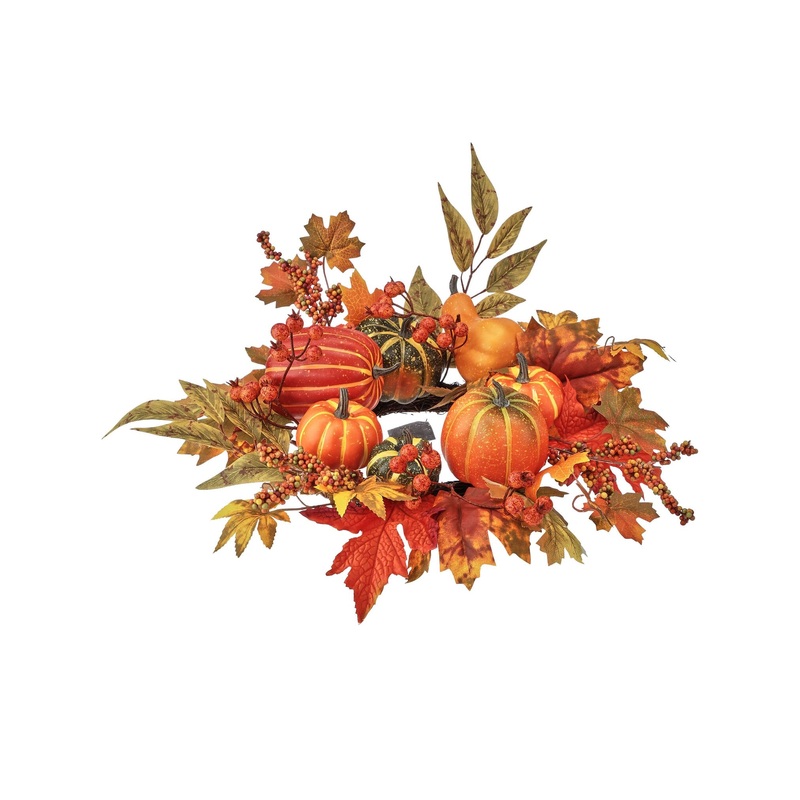 Autumnal Gourd/Berry Candle Ring, 6