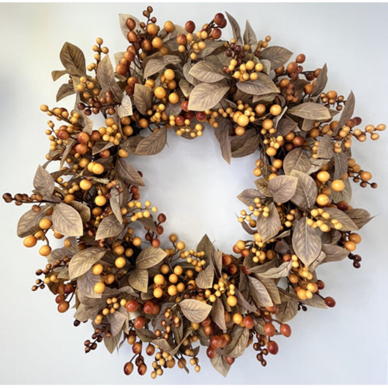 Berry Leaf Wreath, 28