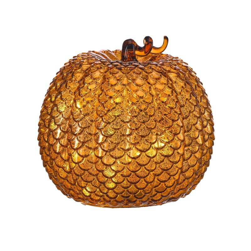 Glass LED Pumpkin, 9