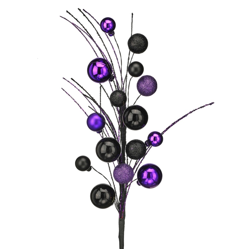Glitter Halloween Ball Spray, 20 (Purple/Black)