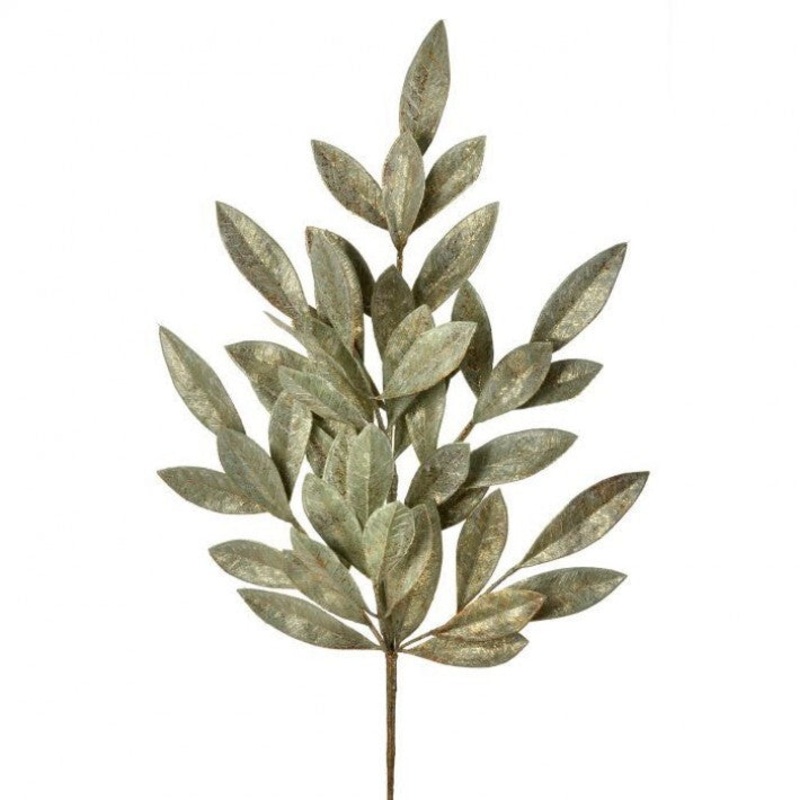 Plastic Elegance Bay Leaf Spray X7, 23.5
