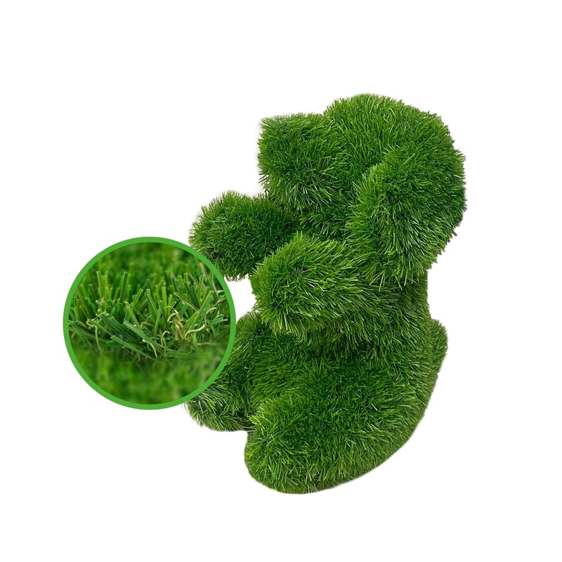 Sitting Dog Outdoor Garden Artificial Turf Topiary