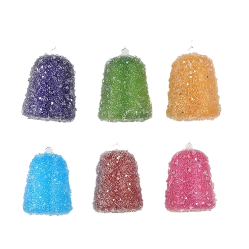 4.3′ Gum Drop Garland w/Glitter & Beads