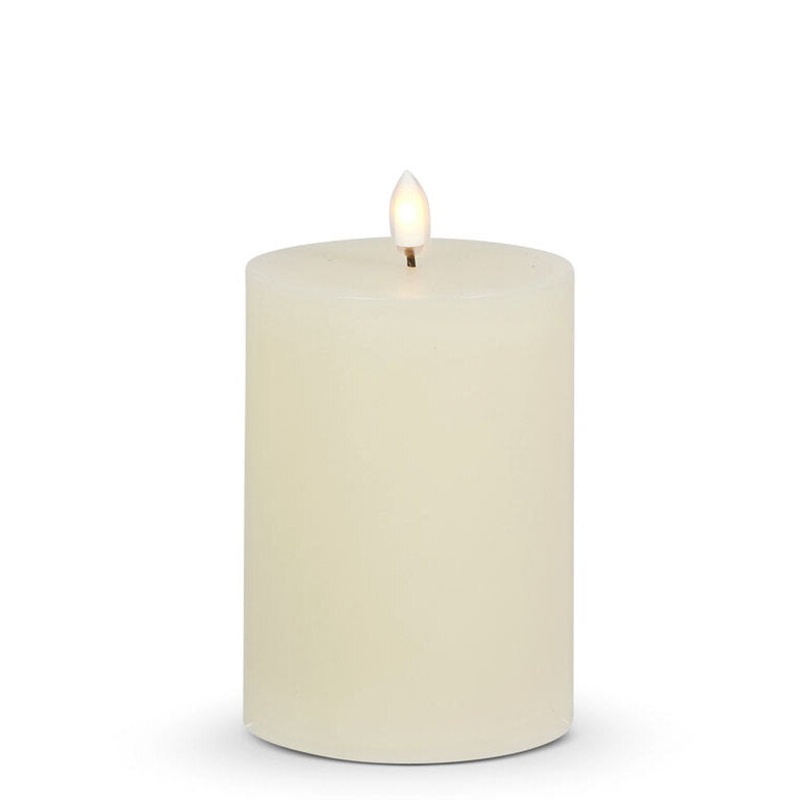 Ivory Pillar Candle, 3.5 x 5
