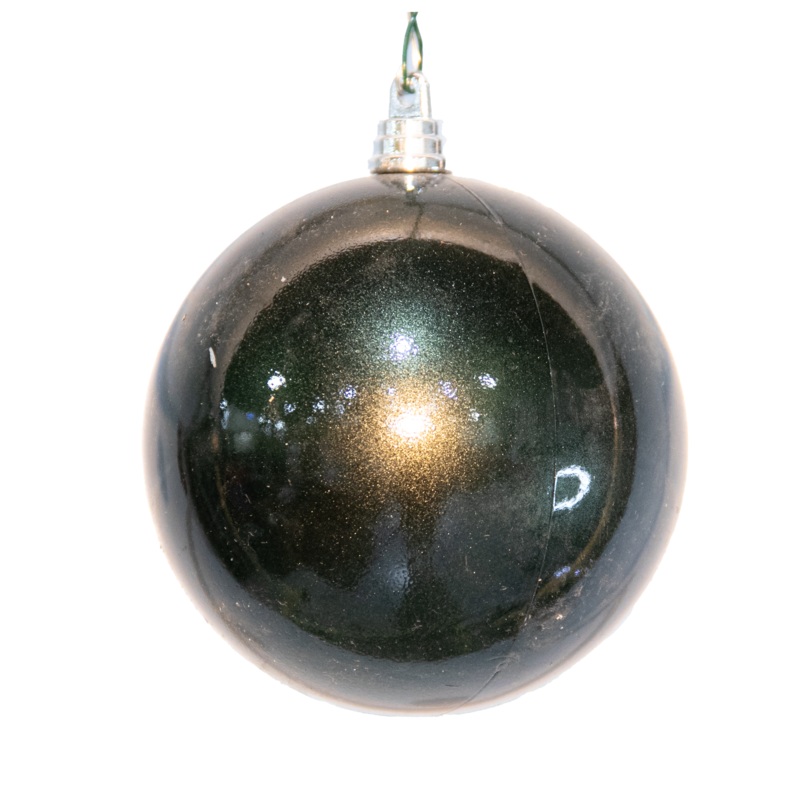 Shatterproof Pewter Candy Apple Ball Ornament, 4 (100MM)