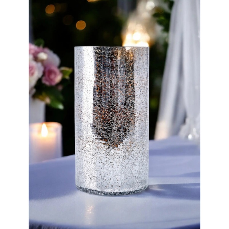 Shine Glass Cylinder Vase, 11.5