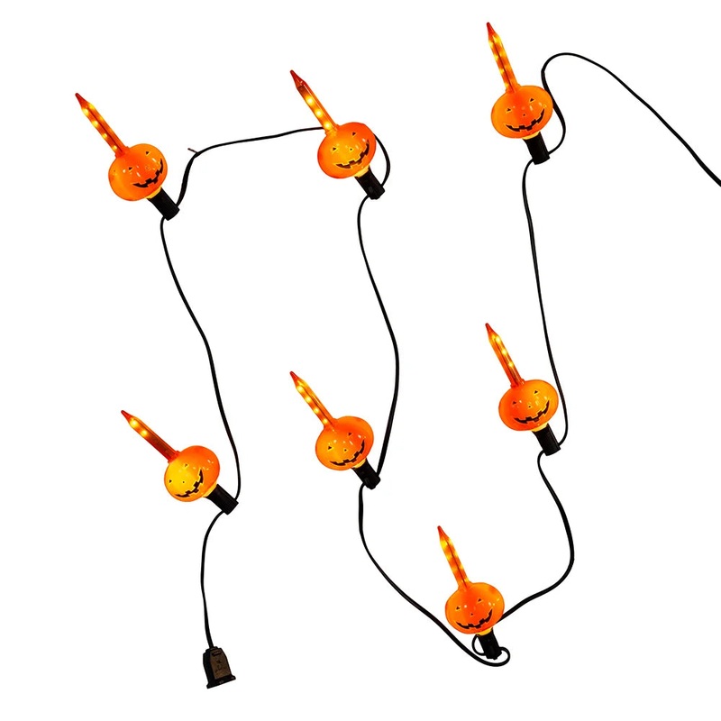 UL 7L LED Pumpkin Streaming Sting Light Set, 6′