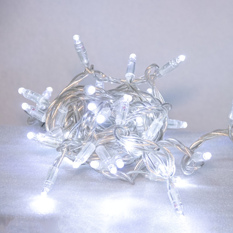 White LED European Style String Light, 120V