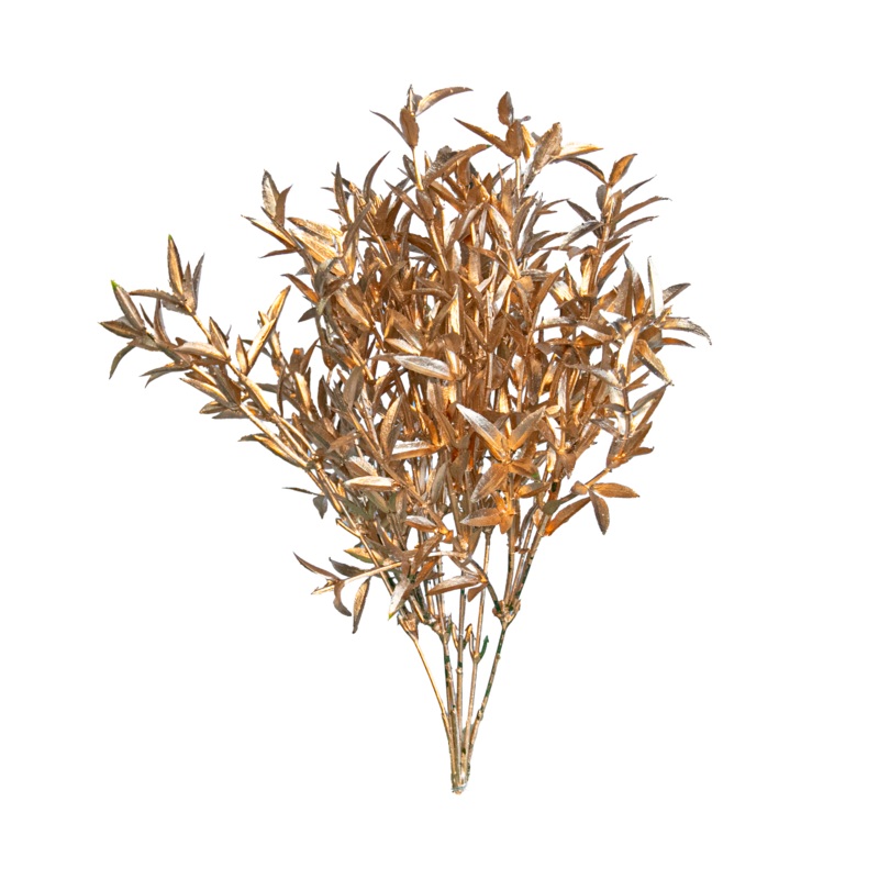 Floral Spray, Gold Finish, 14.5