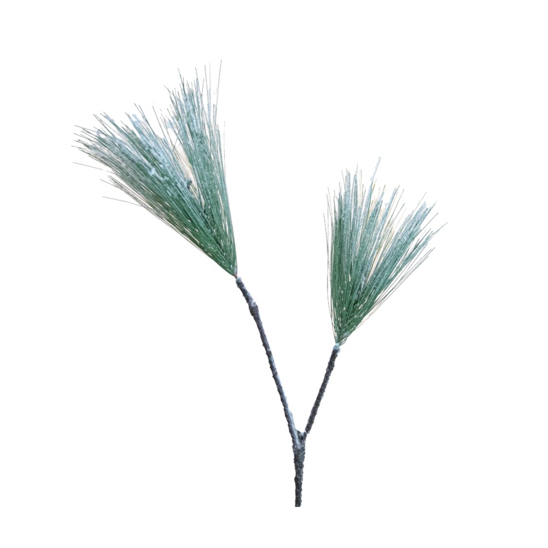 Long Needle Pine Pick, Green/Snow, 18