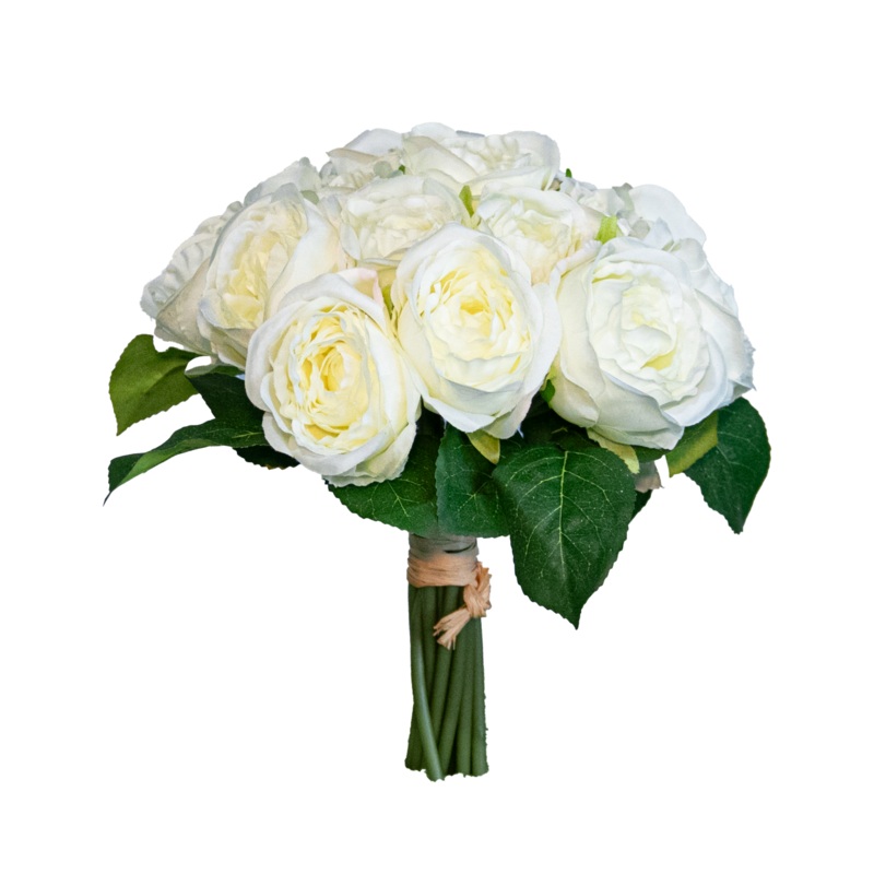 Rose Bouquet, White, 8.5