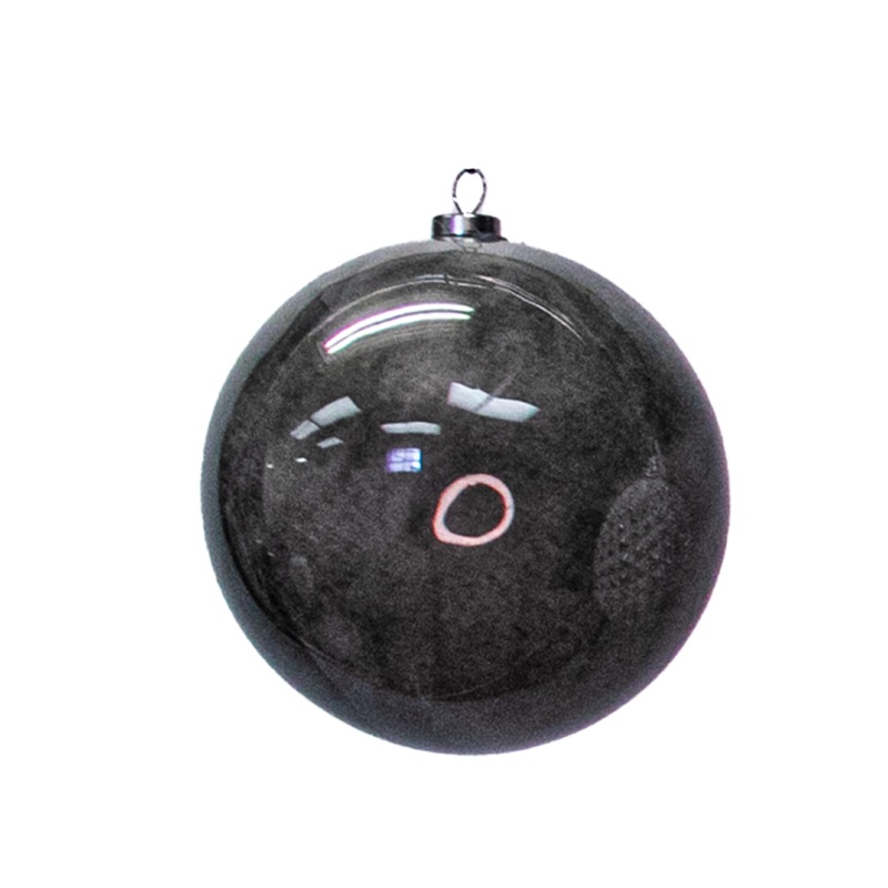 Shatterproof Plastic Decoupage Ball Ornament, 4 (100MM)