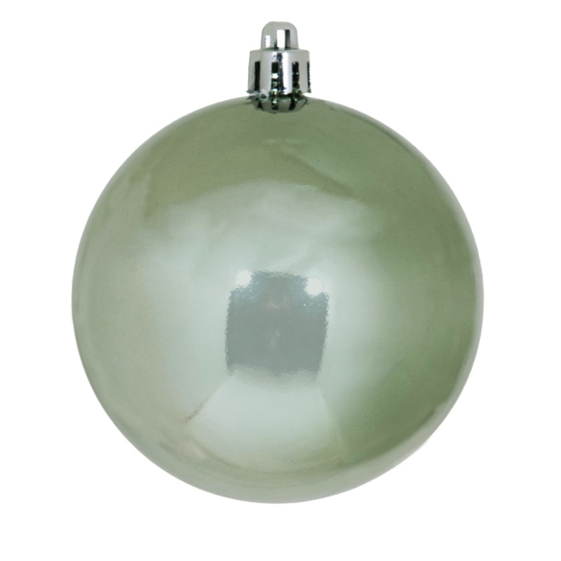 Shatterproof Plastic UV Wrought Iron Shiny Ball Ornament, 4 (100MM)