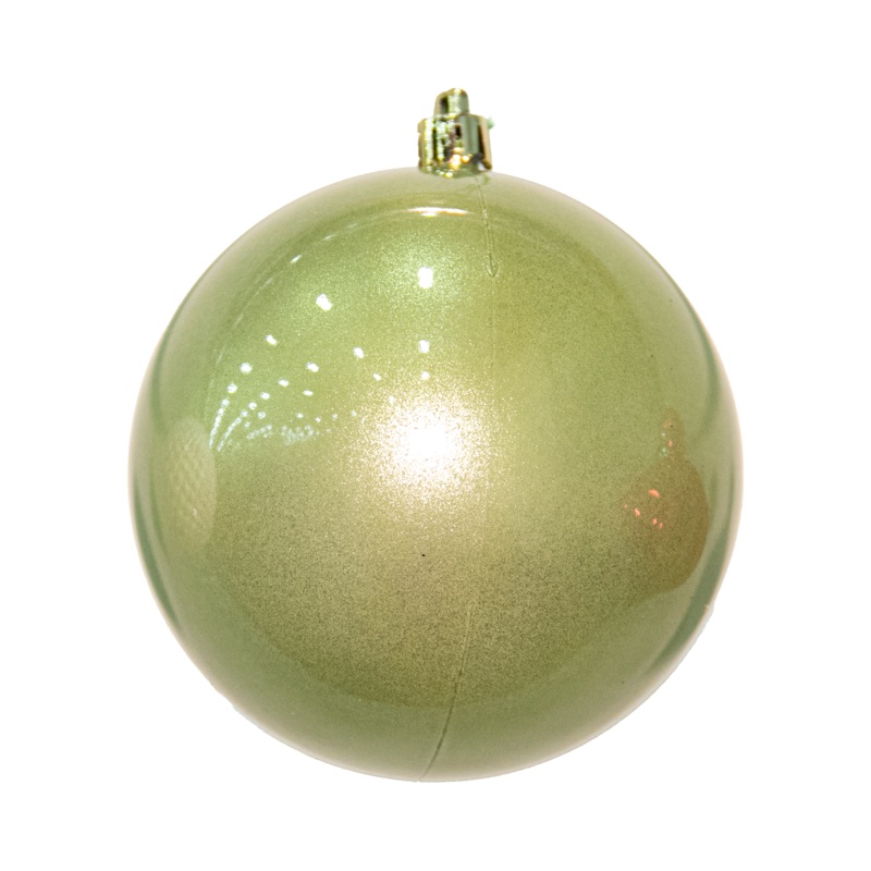 Shatterproof Plastic UV Wrought Iron Shiny Ball Ornament, 8 (200MM)