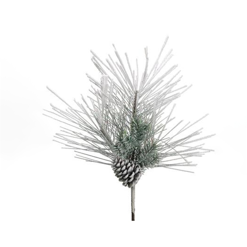 Snow Pine Spray w/ Cone, 18