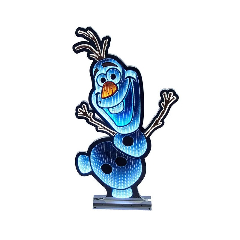 Disney Dancing Olaf Outdoor Infinity Light, 35.4
