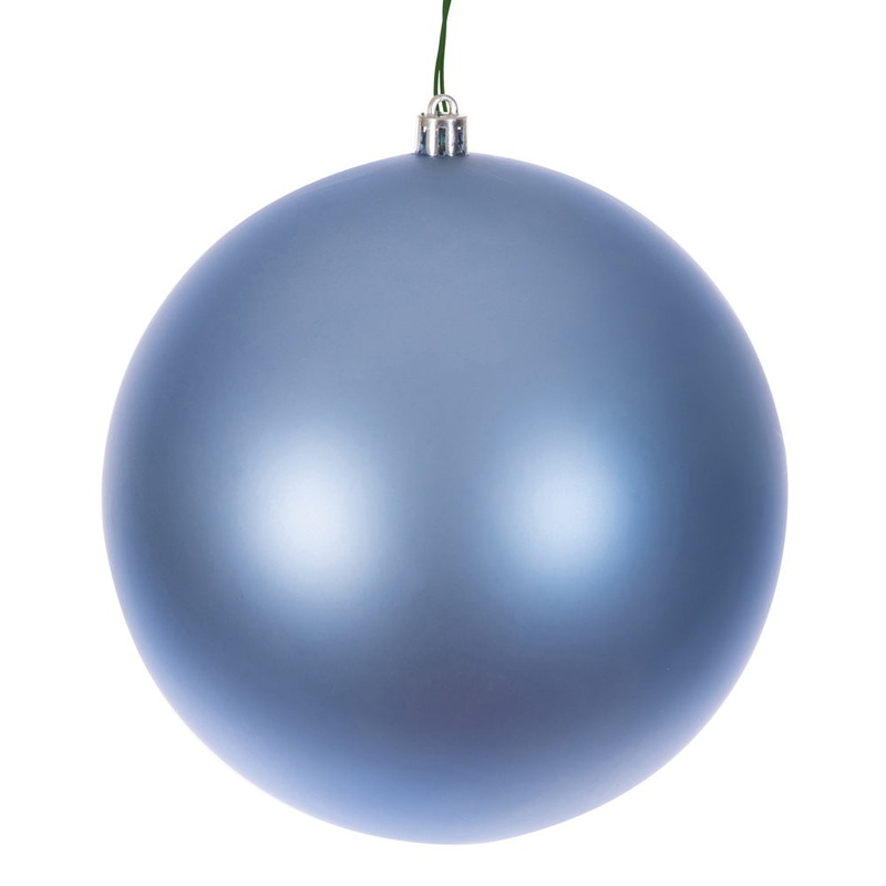 Shatterproof Periwinkle Matte Ball Ornament, 6 (150MM)