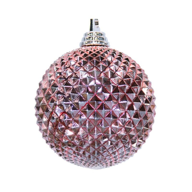 Shatterproof Pink Durian Ball Ornament, 5 (130MM)