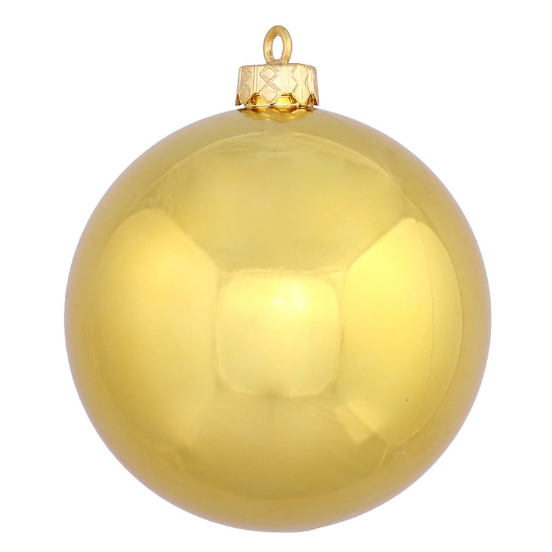 Shatterproof Plastic Gold Shiny Ball Ornament, 8 (200MM)