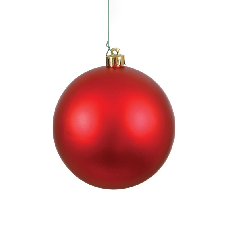 Shatterproof Red Matte Ball Ornament, 8 (200MM)