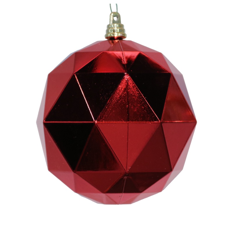 Shatterproof Red Shiny Ball Ornament, 5 (120MM)