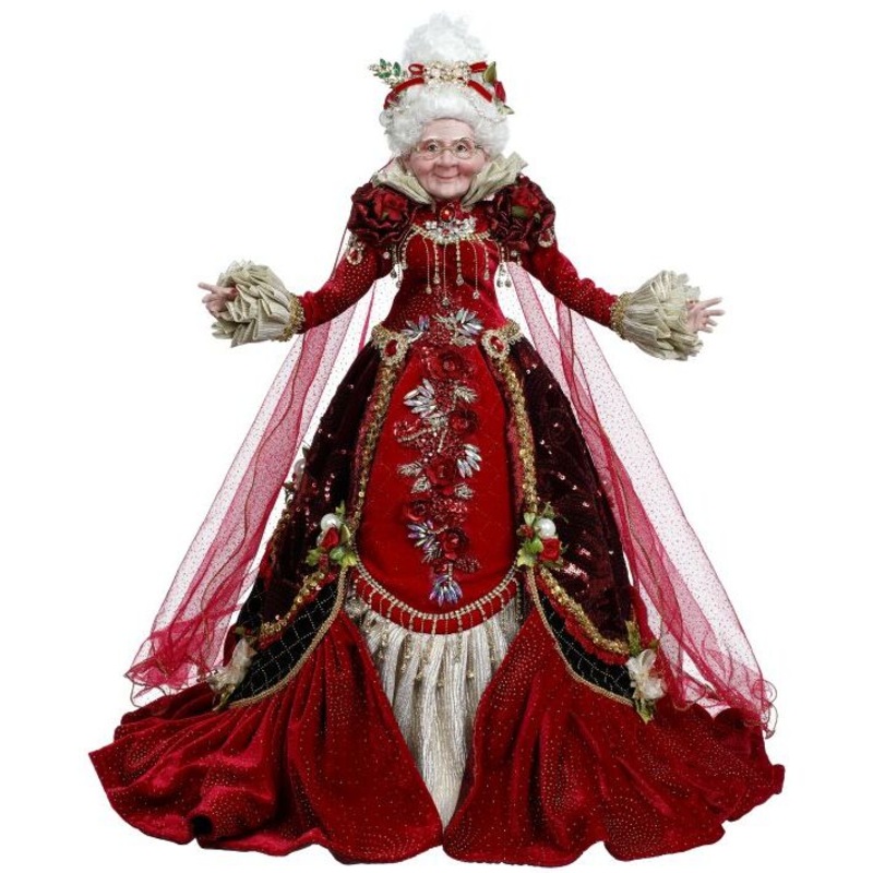Ruby Red Mrs. Claus Figurine, 23