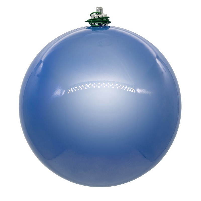 Shatterproof Periwinkle Shiny Ball Ornament, 5 (120MM)