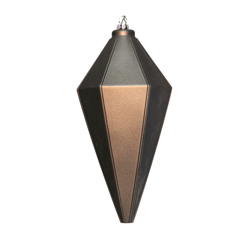 Shatterproof Plastic Pewter Matte Lantern Ornament w/Wire, 7.5