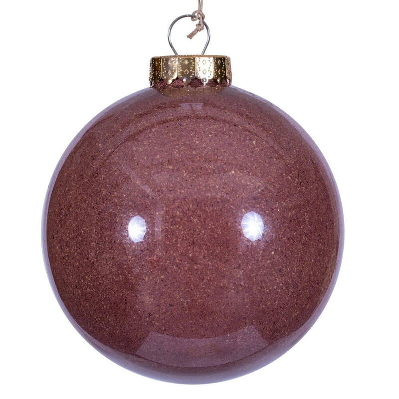 Shatterproof Rustic Mauve Ball Ornament, 6 (150MM)