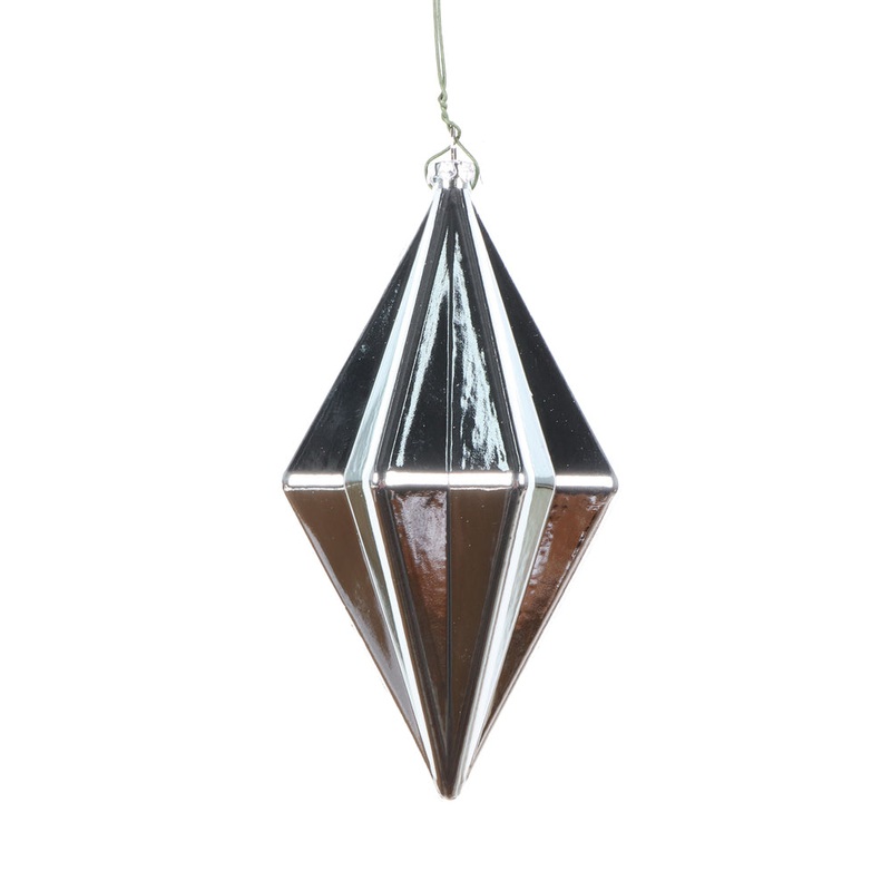 Shatterproof Shiny Finial Ornament, 6 (Champagne)