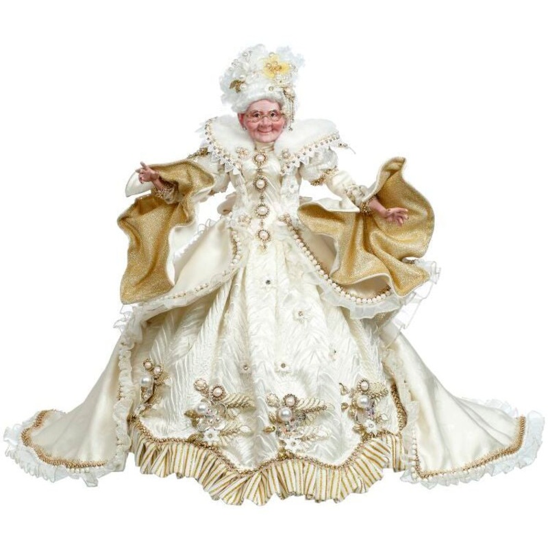 Snow and Pearls Mrs. Claus Figurine, 23