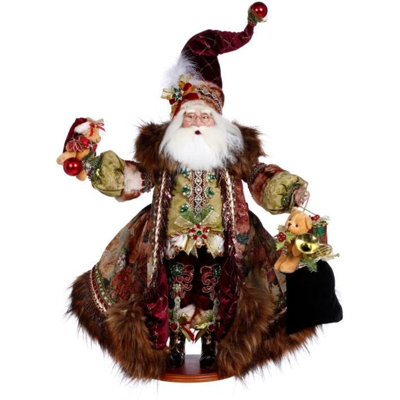 Teddy Bear Santa Figurine, 24