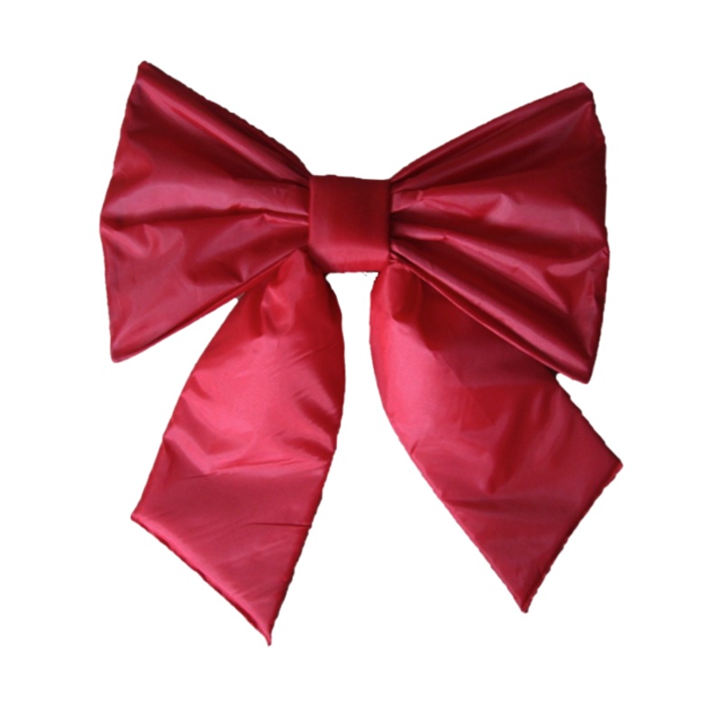 12 Red Nylon Flat Bow w/Metal Rod Frame