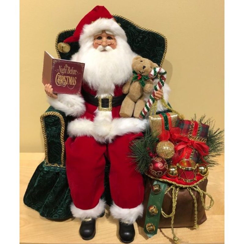 A Night Before Christmas Chair Figurine, 19