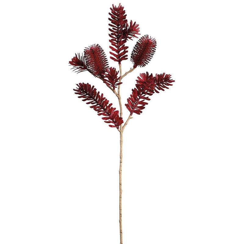 Banksia Spray, 26 (Burgundy)