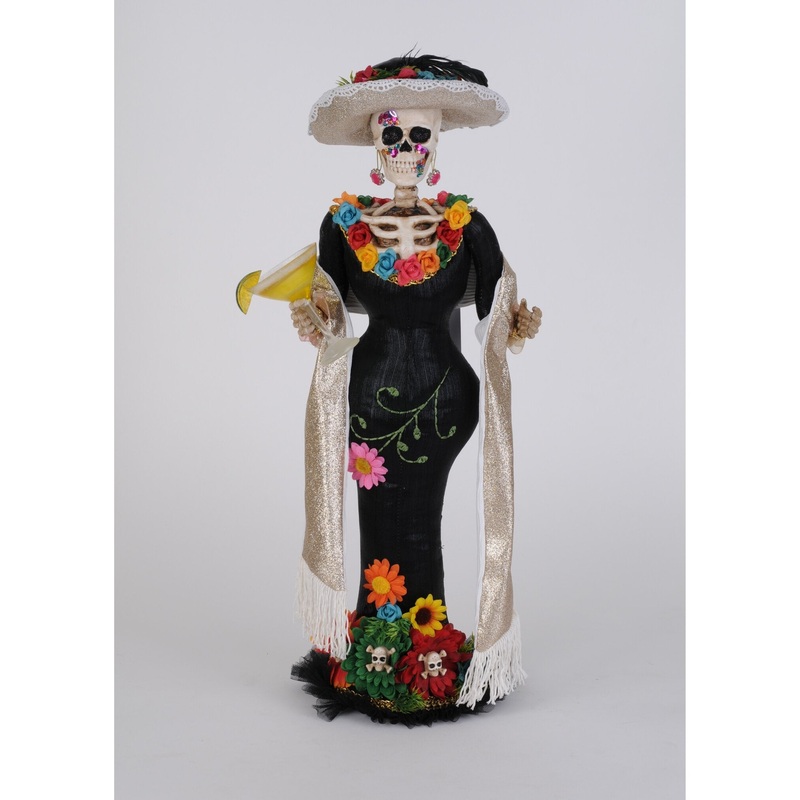 Fiesta Flores Skeleton Large Figurine, 23
