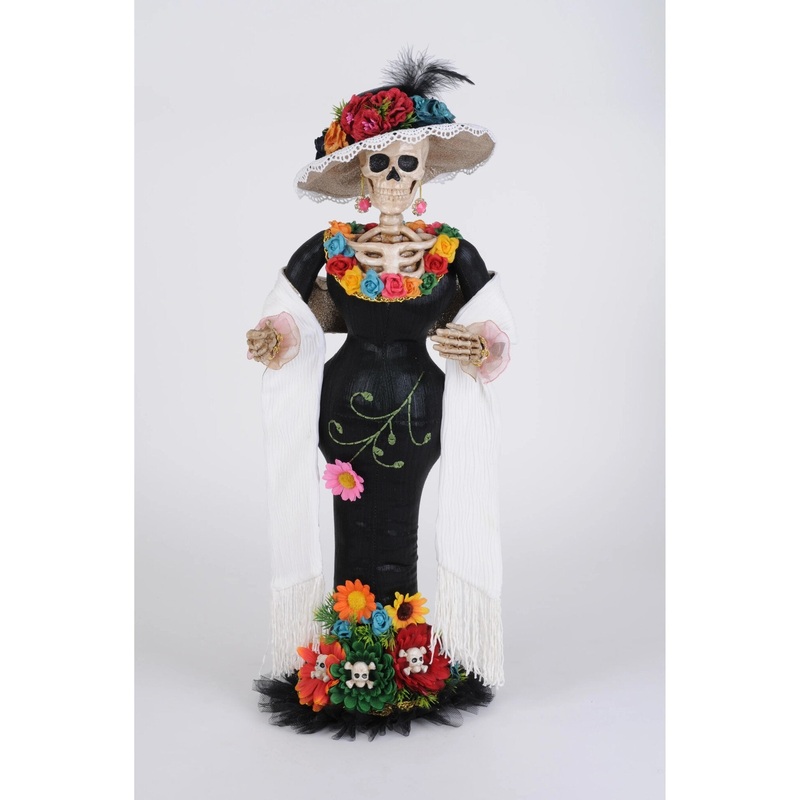 Flores Lady Skeleton Large Figurine, 23