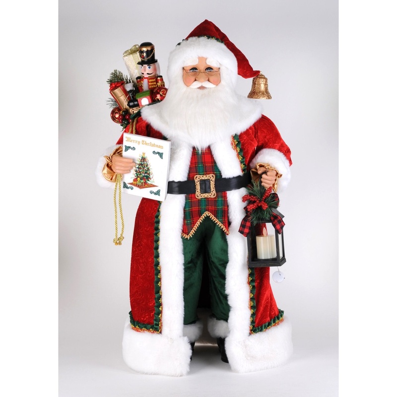 Large Lighted Christmas Stories Santa Large Figurine, 37