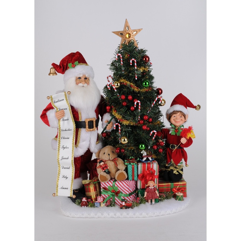 Lighted Christmas Presents Santa Large Figurine, 20