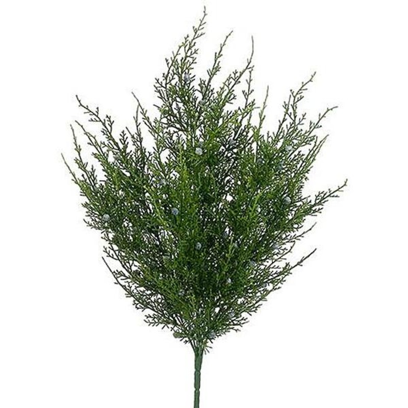 Plastic Juniper Bush X9 w/Berries, 20 (Green)
