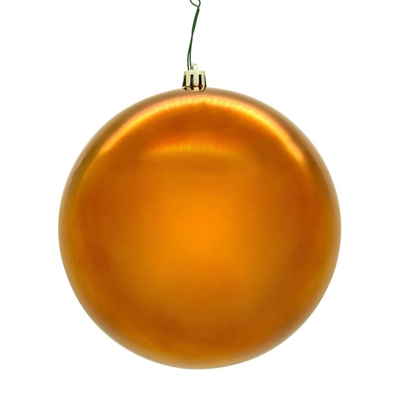 Shatterproof Copper Shiny Ball Ornament, 6 (150MM)