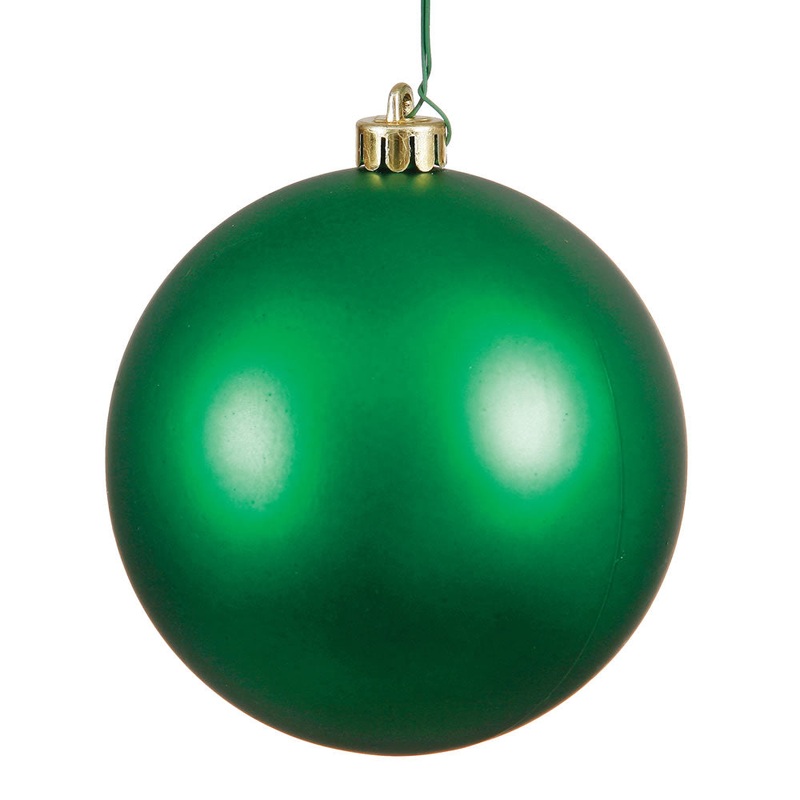 Shatterproof Green Matte Ball Ornament, 6 (150MM)
