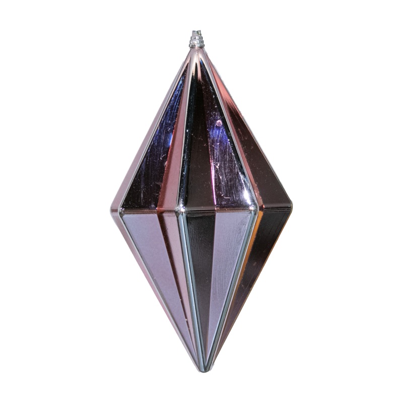 Shatterproof Pink Shiny Finial Ornament, 12 (300MM)